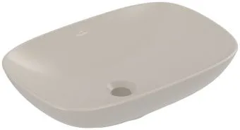 Villeroy & Boch Loop & Friends Раковина для установки на столешницу, 560 x 380 x 120 mm, Almond CeramicPlus, c переливом 4A4900AM