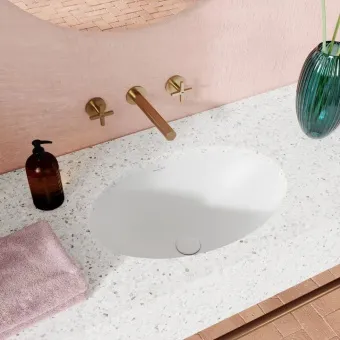 Villeroy & Boch Loop & Friends Раковина для установки под столешницу, внутренний размер 430 x 290 x 140 mm, Альпийский белый, с переливом 4A530001