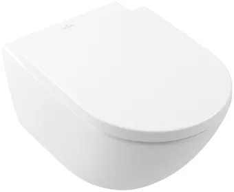 Villeroy & Boch Subway 3.0 Унитаз с открытым смывным краем, настенный, смыв TwistFlush, Stone White (Белый матовый) CeramicPlus 4670T0RW