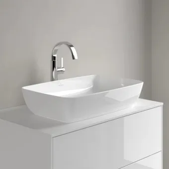 Villeroy & Boch Artis Раковина для установки на столешницу, 580 x 385 x 130 mm, Альпийский белый, без перелива, нешлифованный 41725801