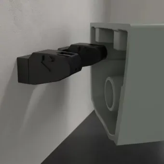 Villeroy & Boch Antao Унитаз с открытым смывным краем, настенный, смыв TwistFlush, Morning Green CeramicPlus, без сиденья 4674T0R8