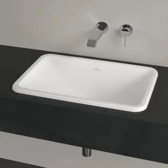 Villeroy & Boch Loop & Friends Встраиваемая раковина, 600 x 405 x 185 mm, Альпийский белый, с переливом, нешлифованный 4A650001