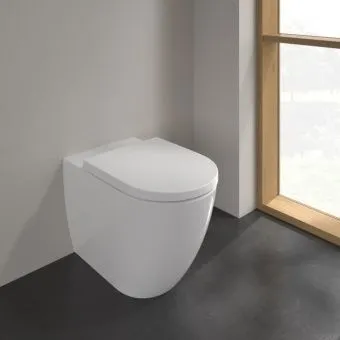 Villeroy & Boch Subway 3.0 Приставной унитаз, смыв TwistFlush,покрытие с CeramicPlus Альпийский белый 4671T0R1