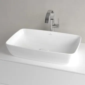 Villeroy & Boch Artis Раковина для установки на столешницу, 580 x 385 x 130 mm, Альпийский белый, без перелива, нешлифованный 41725801