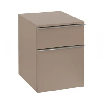 Villeroy & Boch Venticello Шкаф Боковой, 1 дверь, 1 выдвижной ящик, 404 x 866 x 372 mm, Truffle Grey / Truffle Grey A95401VG
