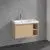 Villeroy & Boch Skyla КОМПЛЕКТ Тумба под раковину, 1 выдвижной ящик, 772 x 436 x 439 mm,Nordic Oak+ Skyla Pаковина для установки на тумбу крыло справа, 800 x 460 x 160 mm, с переливом, Альпийский белый C78800VJ+5A52L101