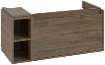 Villeroy & Boch Skyla КОМПЛЕКТ Тумба под раковину, 1 выдвижной ящик, 972 x 436 x 439 mm, Arizona Oak +Skyla Pаковина для установки на тумбу, 1000 x 470 x 165 mm, с переливом, Альпийский белый C79000VH+5A51A501