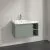 Villeroy & Boch Skyla КОМПЛЕКТ Тумба под раковину, 1 выдвижной ящик, 772 x 436 x 439 mm,Soft Green + Skyla Pаковина для установки на тумбу крыло справа, 800 x 460 x 160 mm, с переливом, Альпийский белый C78800AF+5A52L101