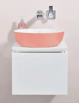 Villeroy & Boch Artis Раковина для установки на столешницу, 430 x 430 x 130 mm, Powder , без перелива, нешлифованный 417943BCT0