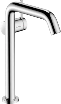 Hansgrohe, Tecturis S, Смеситель для раковины 240 Fine CoolStart EcoSmart+, однорычажный, для умывальников со сливным гарнитуром Push-Open, хром 73370000