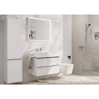 Hansgrohe, Tecturis E, Смеситель для раковины 240 Fine, однорычажный, CoolStart, с клапаном push-open, хром, 73070000