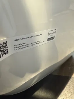 Villeroy & Boch Subway 2.0 Унитаз с открытым смывным краем, настенный, Белый CeramicPlus, с сиденьем 5614R2R1 НОМЕР 24 Уценка