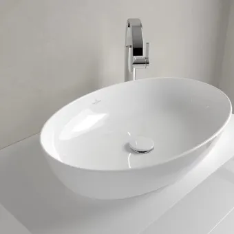 Villeroy & Boch Artis Раковина для установки на столешницу, 610 x 410 x 130 mm, Альпийский белый, без перелива, нешлифованный 41986101