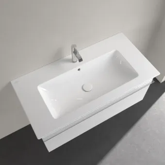Villeroy & Boch Venticello Pаковина для установки на тумбу, 1000 x 500 x 170 mm, с переливом, Альпийский белый 4104AL01