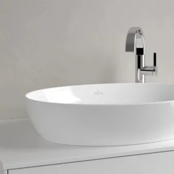 Villeroy & Boch Artis Раковина для установки на столешницу, 610 x 410 x 130 mm, Альпийский белый, без перелива, нешлифованный 41986101