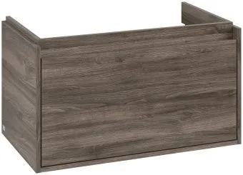 Villeroy & Boch Skyla КОМПЛЕКТ Тумба под раковину, 2 выдвижных ящика, 772 x 596 x 439 mm, Stone Oak +Skyla Pаковина для установки на тумбу, 800 x 460 x 160 mm, с переливом, Альпийский белый C78600RK+5A518001