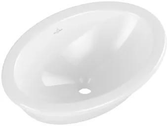 Villeroy & Boch Loop & Friends Раковина для установки под столешницу, внутренний размер 485 x 325 x 160 mm, Альпийский белый, с переливом 4A540001