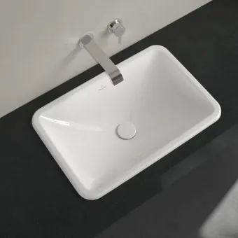 Villeroy & Boch Loop & Friends Встраиваемая раковина, 600 x 405 x 185 mm, Альпийский белый, с переливом, нешлифованный 4A650001