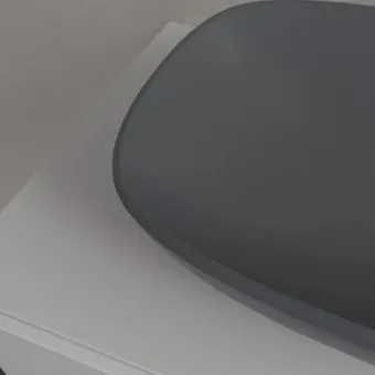 Villeroy & Boch Loop & Friends Раковина для установки на столешницу, 560 x 380 x 120 mm, Graphite CeramicPlus, без перелива 4A4901i4