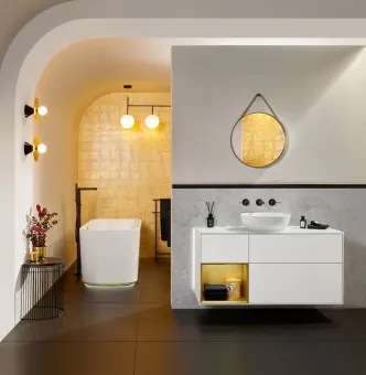 Villeroy & Boch Artis Раковина для установки на столешницу, 430 x 430 x 130 mm, без перелива, Альпийский белый 41794301