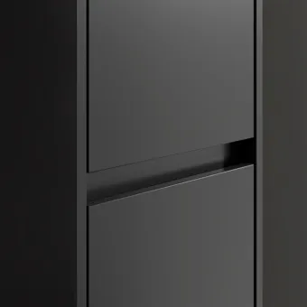 Villeroy & Boch Skyla Шкаф-пенал, 2 двери,350 x 1700 x 349 mm, Volcano Black C80101VL