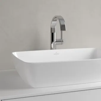 Villeroy & Boch Artis Раковина для установки на столешницу, 580 x 385 x 130 mm, Альпийский белый CeramicPlus, без перелива, нешлифованный 417258R1