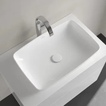 Villeroy & Boch Artis Раковина для установки на столешницу, 580 x 385 x 130 mm, Альпийский белый, без перелива, нешлифованный 41725801