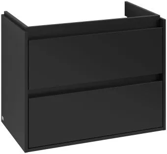 Villeroy & Boch Skyla КОМПЛЕКТ Тумба под раковину, 2 выдвижных ящика, 772 x 596 x 439 mm, Brilliant White +Skyla Pаковина для установки на тумбу, 800 x 460 x 160 mm, с переливом, Альпийский белый C79600VL+5A518001