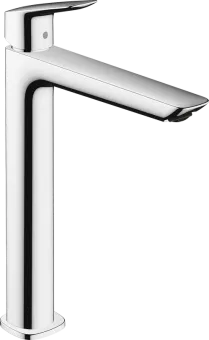 Hansgrohe Logis Смеситель для раковины, однорычажный, 240 Fine, со сливным гарнитуром, хром 71257000