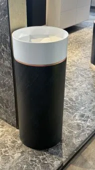 Villeroy & Boch Octagon Pаковина с пьедесталом, 400x400x950mm Smokey Slate, 417000PS