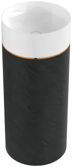 Villeroy & Boch Octagon Pаковина с пьедесталом, 400x400x950mm Smokey Slate, 417000PS
