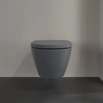 Villeroy & Boch Subway 2.0 Унитаз с открытым смывным краем, настенный, Graphite CeramicPlus, без сиденья 5614R0I4