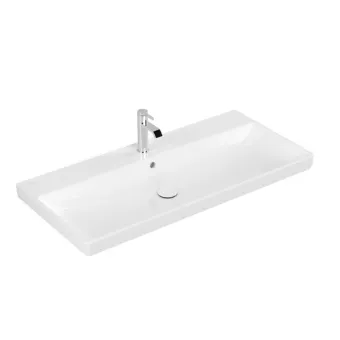 Villeroy & Boch Avento Pаковина для установки на тумбу, 1000 x 470 x 165 mm, Альпийский белый, с переливом, нешлифованный 4156A501
