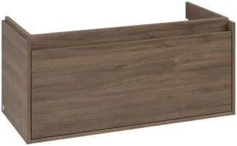Villeroy & Boch Skyla КОМПЛЕКТ Тумба под раковину, 1 выдвижной ящик (2 ящика), 972 x 436 x 439 mm, Arizona Oak +Skyla Pаковина для установки на тумбу, 1000 x 470 x 165 mm, с переливом, Альпийский белый C78900VH+5A51A501