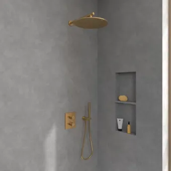 Villeroy & Boch Универсальные душевые устройства Ливневая насадка для душа золото TVC00000300076