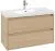 Villeroy & Boch Skyla Тумба под раковину, 2 выдвижных ящика, 972 x 596 x 439 mm, Nordic Oak +Skyla Pаковина для установки на тумбу, 1000 x 470 x 165 mm, с переливом, Альпийский белый C79900VJ+5A51A501