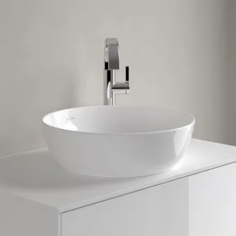 Villeroy & Boch Artis Раковина для установки на столешницу, 430 x 430 x 130 mm, без перелива, Альпийский белый 41794301