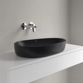 Villeroy & Boch Antao Раковина для установки на столешницу, 650 x 400 x 146 mm, Pure Black CeramicPlus, без перелива 4A7465R7