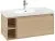 Villeroy & Boch Skyla КОМПЛЕКТ Тумба под раковину, 1 выдвижной ящик, 972 x 436 x 439 mm,Nordic Oak +Skyla Pаковина для установки на тумбу, 1000 x 470 x 165 mm, с переливом, Альпийский белый C79000VJ+5A51A501