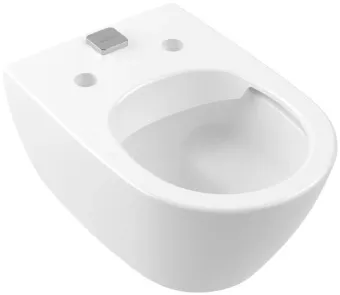Villeroy & Boch Subway 2.0 Унитаз с открытым смывным краем, настенный, с DirectFlush / ViFresh, Альпийский белый c покрытием С+, с сиденьем 5614A1R1