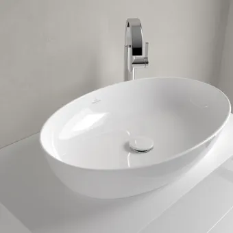 Villeroy & Boch Artis Раковина для установки на столешницу, 610 x 410 x 130 mm, Альпийский белый CeramicPlus, без перелива, нешлифованный 419861R1