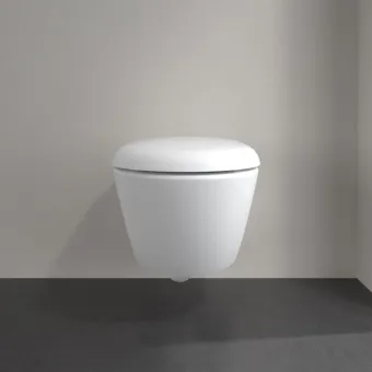 Villeroy & Boch Antao Унитаз с открытым смывным краем, настенный, смыв TwistFlush, Stone White (Белый матовый) CeramicPlus, без сиденья 4674T0RW