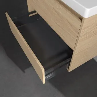 Villeroy & Boch Skyla КОМПЛЕКТ Тумба под раковину, 2 выдвижных ящика, 772 x 596 x 439 mm, Nordic Oak +Skyla Pаковина для установки на тумбу, 800 x 460 x 160 mm, с переливом, Альпийский белый C79600VJ+5A518001