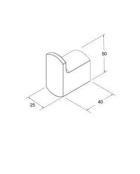 Gustavsberg Epic Крючок для ванны матовая латунь GB41103904 24