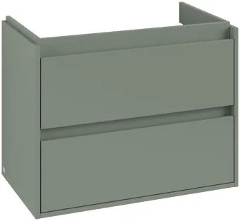 Villeroy & Boch Skyla КОМПЛЕКТ Тумба под раковину, 2 выдвижных ящика, 772 x 596 x 439 mm, Soft Green +Skyla Pаковина для установки на тумбу, 800 x 460 x 160 mm, с переливом, Альпийский белый C79600AF+5A518001