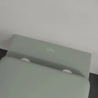 Villeroy & Boch Antao Унитаз с открытым смывным краем, настенный, смыв TwistFlush, Morning Green CeramicPlus, без сиденья 4674T0R8