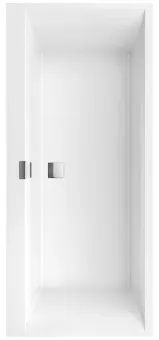 Villeroy & Boch Squaro Edge 12 Ванна Duo, 1700 x 750 mm, Альпийский белый UBQ170SQE2DV-01