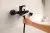 Hansgrohe Rebris S Смеситель для ванны, однорычажный, внешнего монтажа, матовый черный 72440670 Hansgrohe Rebris S Смеситель для ванны, однорычажный, внешнего монтажа, матовый черный 72440670