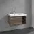 Villeroy & Boch Skyla КОМПЛЕКТ Тумба под раковину, 1 выдвижной ящик, 772 x 436 x 439 mm,Stone Oak + Skyla Pаковина для установки на тумбу крыло справа, 800 x 460 x 160 mm, с переливом, Альпийский белый C78800RK+5A52L101