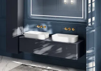 Villeroy & Boch Finion Раковина для установки на столешницу, 600 x 350 x 115 mm, без перелива, Альпийский белый CeramicPlus 414361R1